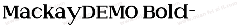 MackayDEMO Bold字体转换
